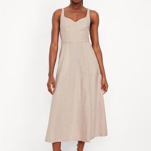 Old Navy Tan Midi Dress